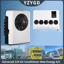 12V 12000 BTU Air Conditioner Mini A/C Split For Semi Trucks Bus RV Caravan Vans
