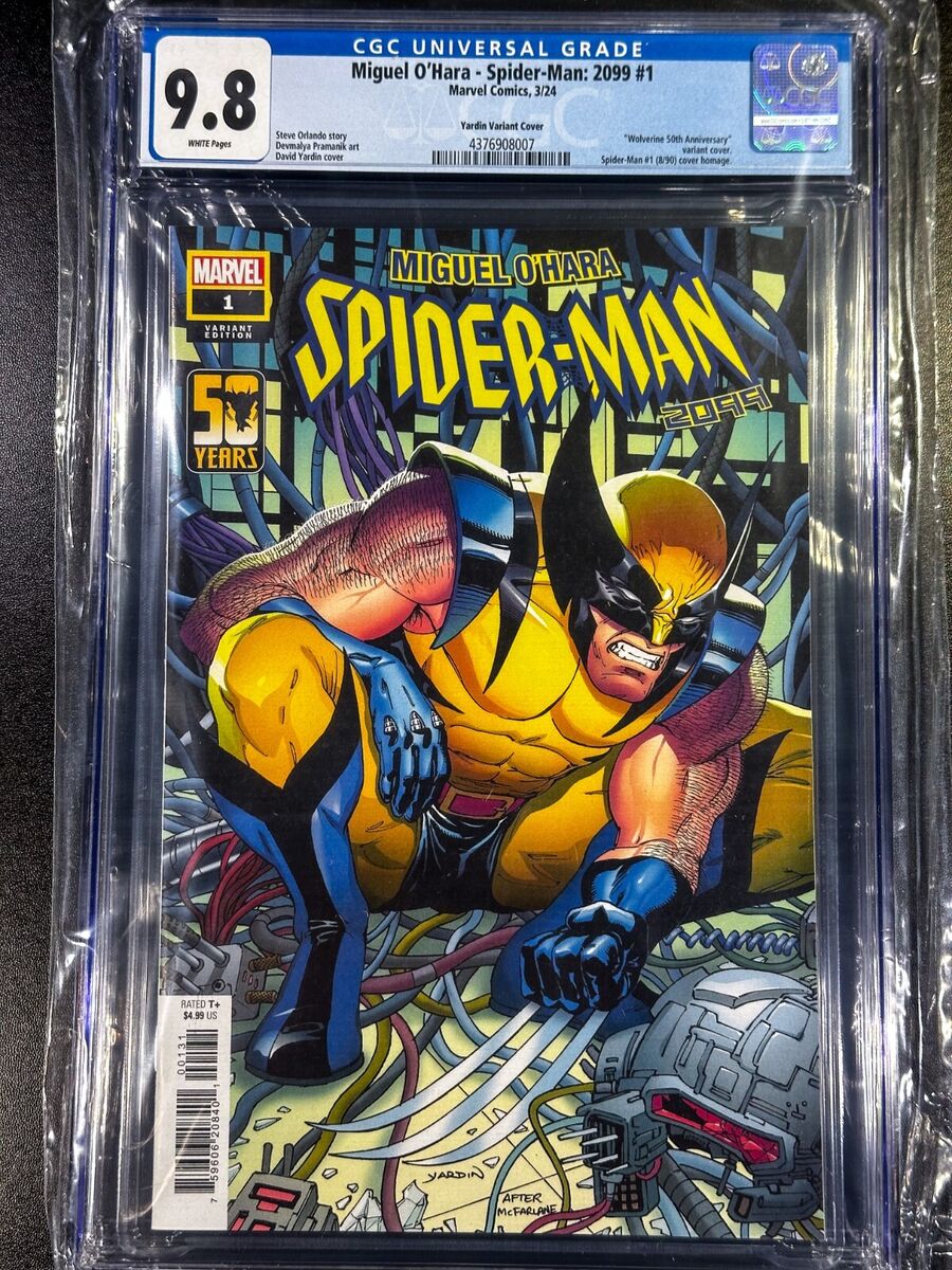 🕸️MIGUEL-SPIDER-MAN 2099 #1🕸️CGC 9.8 MINT🕸️Wolverine 🕸️MIGUEL-SPIDER-MAN 2099 #1🕸️CGC 9.8 MINT🕸️Wolverine