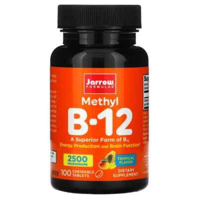 Jarrow Formeln, Methyl B-12, tropisch, 2.500 mcg, 100 Kautabletten