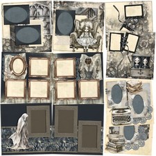 CREEPY OLD HOUSE - Scrapbook Layout Set