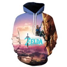 The Legend of Zelda Hoodie Adult 3D Printed Link Breath of the Wild Sweater New
