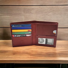 Hipster Genuine Leather Large Brown Credit Card Id Men's Wallet New