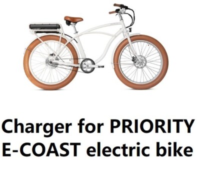  power supply battery Charger for  Priority current  E-coast electric bike