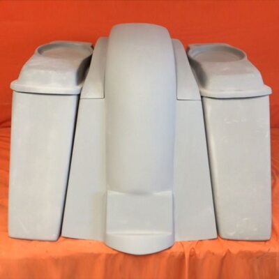 For Honda VTX 4  Extended Saddlebags Rear Fender No Cut Outs 6X9 Speaker Lids