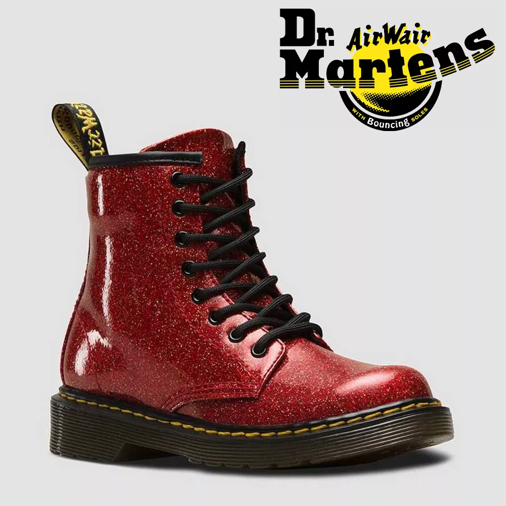 Black glitter dr martens womens 2025