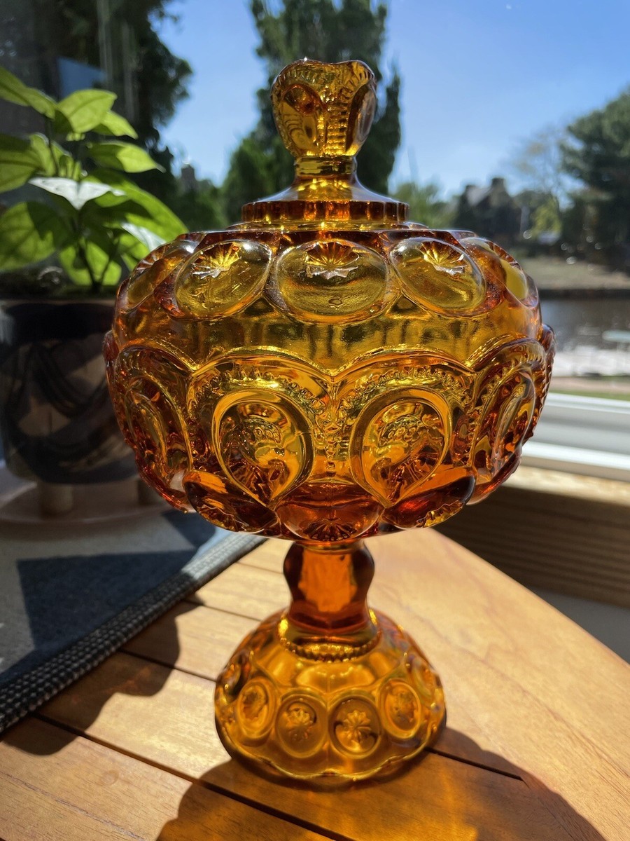 バーベキュー・調理用品 Vintage Amber Moon and Stars Goblets Vintage Amber Moon and Stars Goblet by LE Smith - Etsy