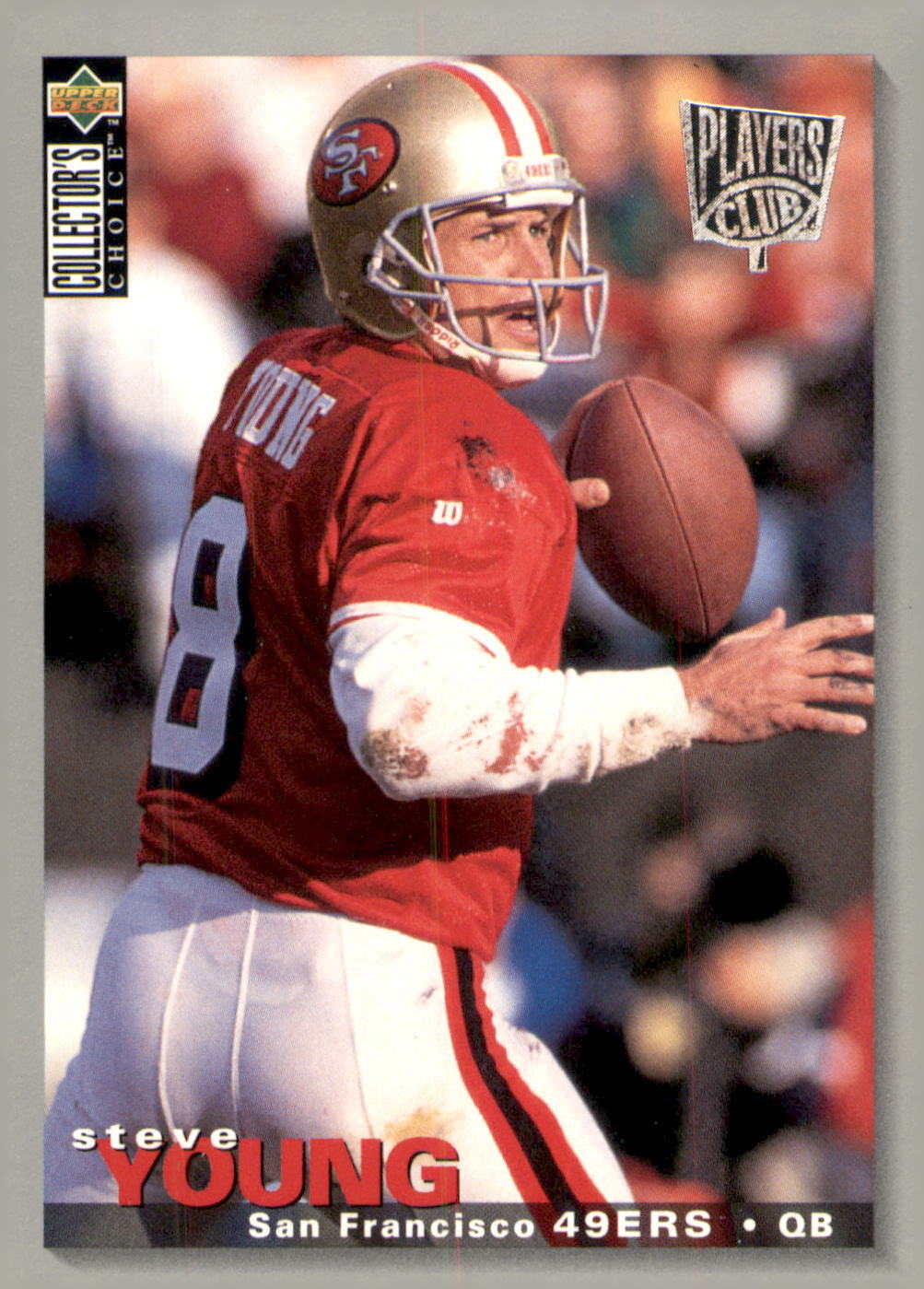 1995 Collector's Choice #162 Steve Young Platinum Player's Club