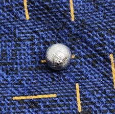Vintage Tie Tack Tie Pin Tie Stay Silver Tone Classic extured Round Ball 8mm