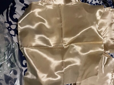 20 Pieces Satin Napkins Soft Dinner Napkins Square Weddings Table Champagne