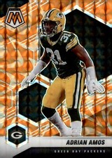 2021 Panini Mosaic - Mosaic Reactive Orange Prizm #84 Adrian Amos