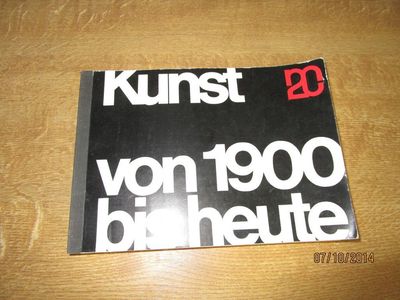 Kunst Buch bzw. Katalog '' Kunst von 1900 bis heute ''  Original von 1962  /S35 