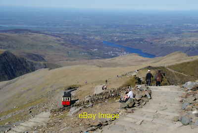 Train leaving the summit of Snowdon You can see the ridge conti c2012