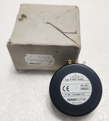 Novotechnik Typ P-6501-A502 Art. Nr. 008203 F.Nr.: 121500/172 Rotary Sensor
