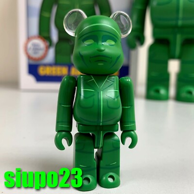 BE@RBRICK - 希少 BE@RBRICK GREEN ARMY MEN 100％ &amp; 400％ Medicom 400% + 100% Bearbrck ~ Disney Pixar Toy Story Be@r