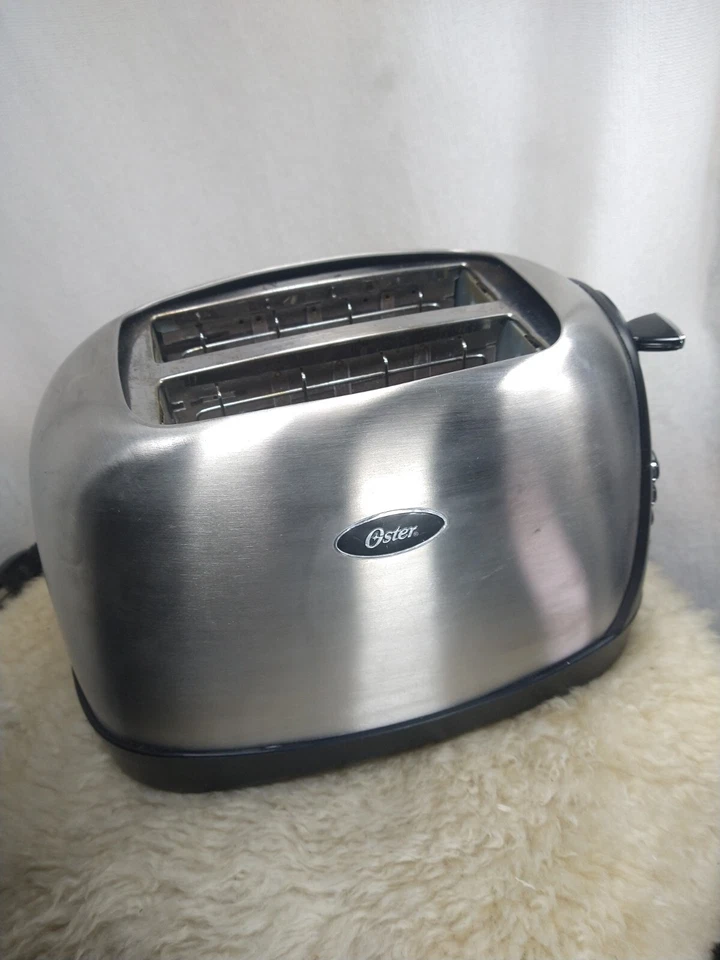 OSTER ELECTRIC TOASTER WIDE 2- SLICE STAINLESS STEEL VARIABLE BROWNING TOASTER - Image 2 of 4