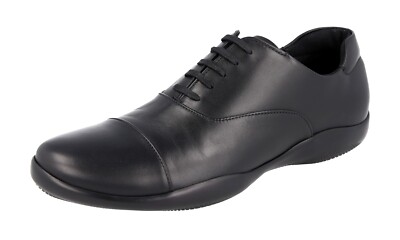 スニーカー PRADA Men Sneakers 2EE394FG000Y5T F0967 Black Prada Men's Leather Sneaker – ITTELLI