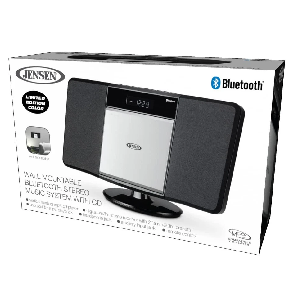 JBS-300 Modern Bluetooth Stereo Music System for Home with CD/MP3/WMA Player - Image 3 of 4