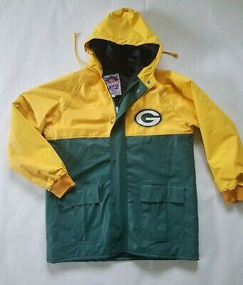 Green Bay Packers NFL *Vintage* Winter and Rain Jacket size Men's Large ...