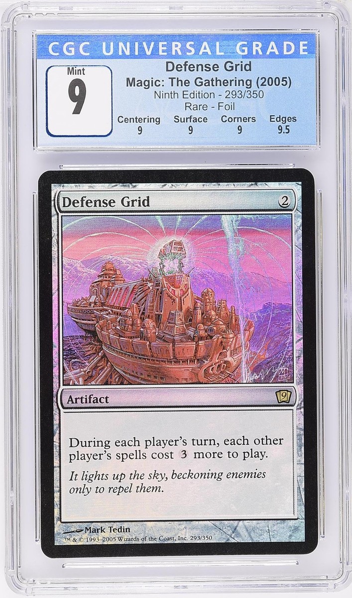 DEFENSE GRID 9th Edition Foil Rare CGC 9 Q+ MTG [Nostalgium] | eBay