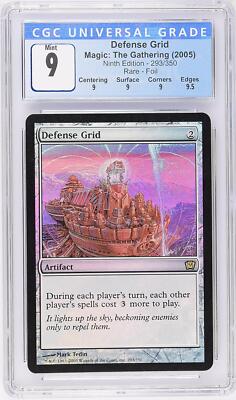 DEFENSE GRID 9th Edition Foil Rare CGC 9 Q+ MTG [Nostalgium] | eBay