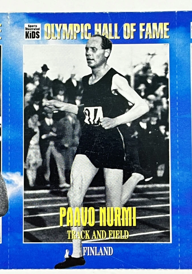 1995 年体育画报儿童奥林匹克名人堂床单,Blatnick、Nurmi、Fraser — 第 3/4 张图片