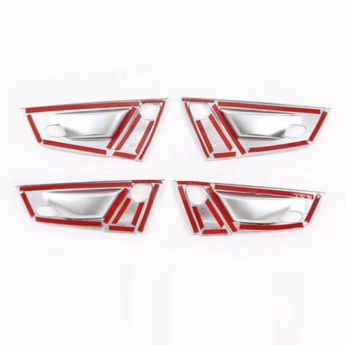 8× Silver ABS Interior Door Handle Bowl Cover Trim Fit For BMW X3 E83 2006-2010 - Picture 11 of 12