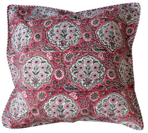 Großer Baumwollkissenbezug - osmanische Rose - quadratisch 24 Zoll x 24 Zoll - Bild 2 von 4
