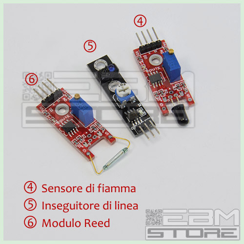 KIT 37 sensori per ARDUINO - UNO Leonardo MEGA - ART. CU04 - Foto 3 di 12