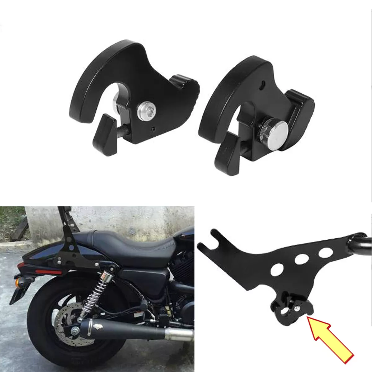 Quick release backrest 2024 for harley davidson