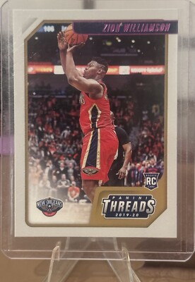 2019-20 Panini Chronicles - Threads Pink #78 Zion Williamson (RC)