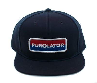 Purolator Hat Days of Thunder Racing Car Team Gabardine Embroidered Cap Navy