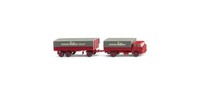 Wiking 041203 Spur H0 1/87 PritschenhäNgerzug (Henschel Hs 14/16)