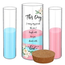 Unity Sand Wedding Ceremony Set Vase Cork Stopper Red Blue Flower Decoration