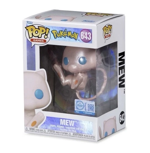 Mew Pearlescent Pop Vinyl Figure by Funko A Pokemon Center Exclusive - Brand New