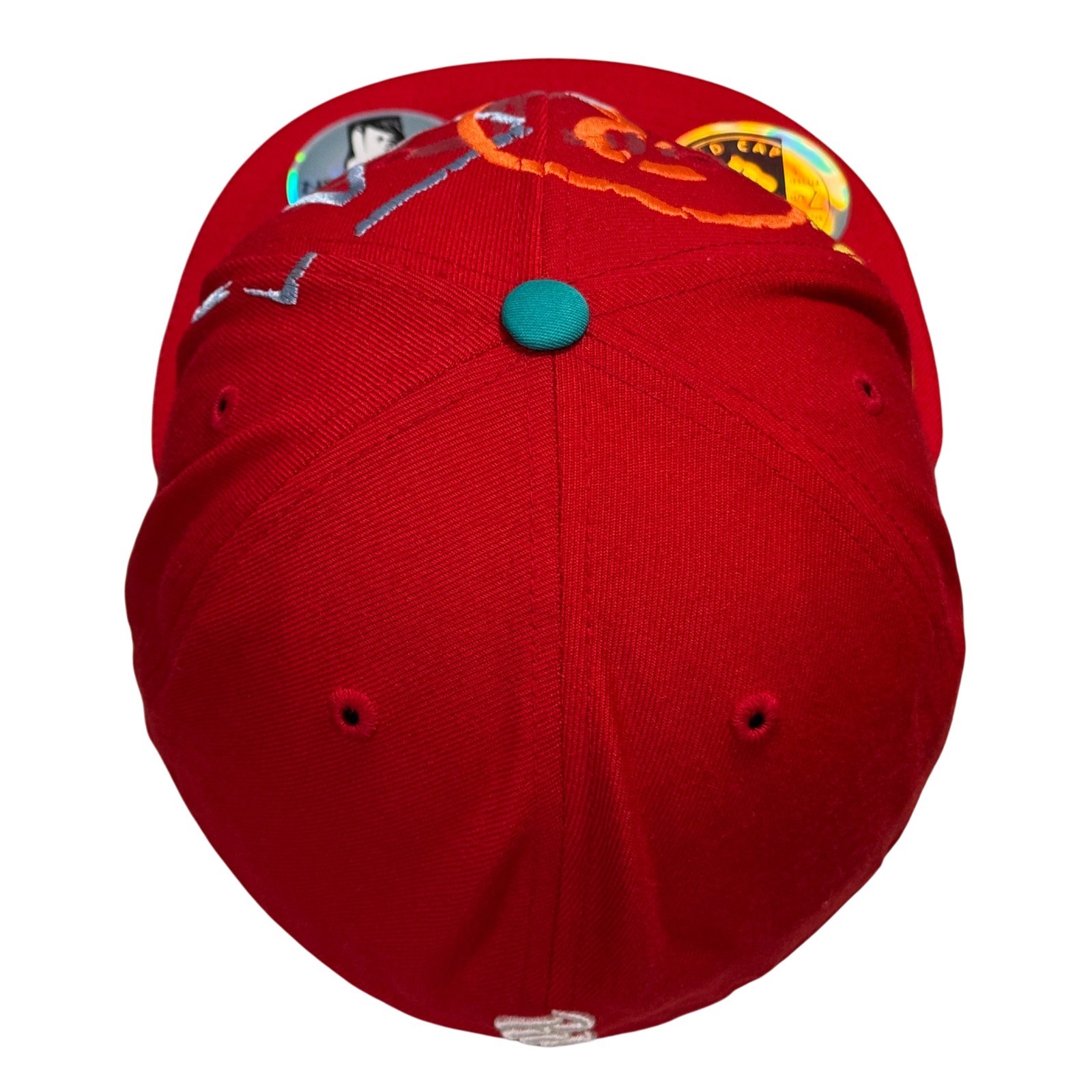 Rocawear Authentic Fitted Cap Hat Red Graffiti Sp… - image 15