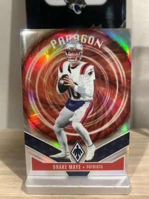2025 Panini Phoenix #7 - Drake Maye Paragon Silver Prizm - New England Patriots