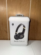 Beats Solo 4 - Wireless Bluetooth On-Ear Headphones - Black/Gold - Sealed NEW