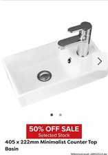 400 x 220mm Minimalist Counter Top Basin