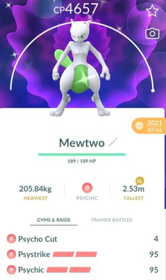 #ad Shiny Mewtwo Level 50 amp; 3 Moves Trade 20k or 1 Million Pokémon Go $26.29