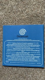 F1 World Grand Prix Dreamcast Manual ONLY Official Instruction Booklet