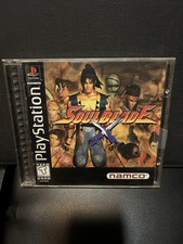 Soul Blade PlayStation 1 Black Label Box gioco manuale completo testato CIB