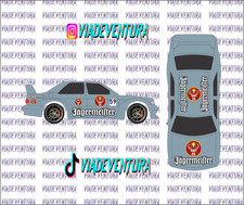 Jagermeister 1/64 Mercedes 190E WHITE TONER Universal Waterslide Decal for Hot