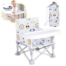 Portable Booster Seat, Toddler Baby Seat with Tray for Dining Table Compact Floo