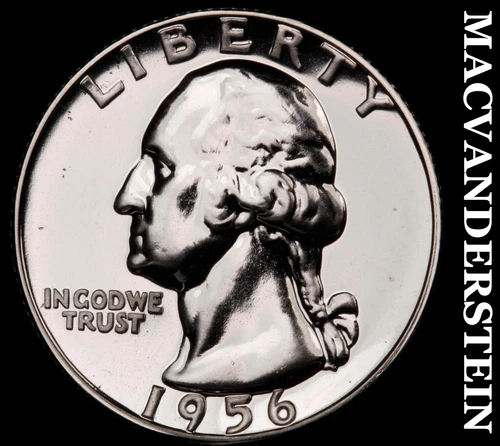 1956 Washington Quarter- Super Choice Gem Proof Luster No Reserve #i2224