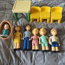 Vintage Little Tikes Puppenstube Personen und Möbel Konvolut