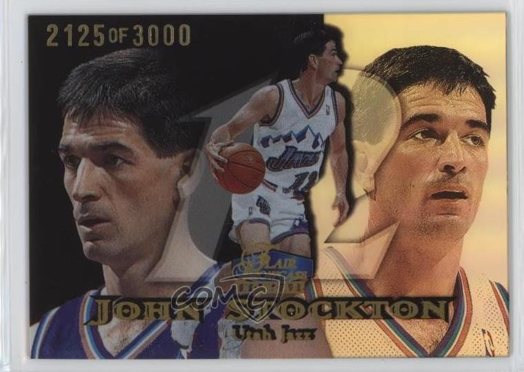 1998-99 Flair Showcase Row 1 2125/3000 John Stockton #60 HOF 09is