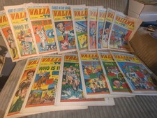 15x Valiant And TV21 Comics 1970s British Magazine Newspaper 3pence Books. RARE