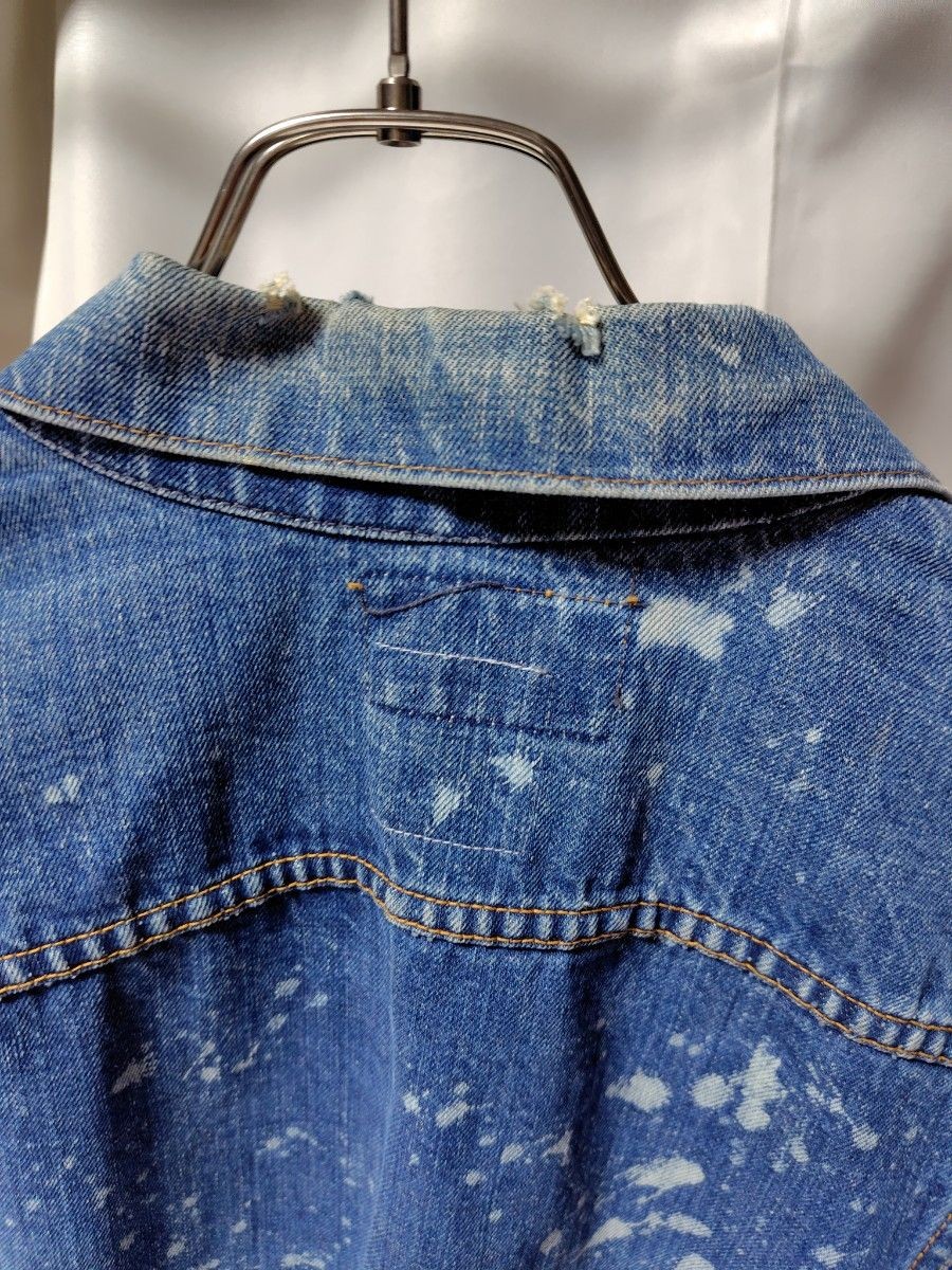 APPLEBUM vintage denim jacket patchwork damage pr… - image 11