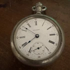 Antique Vintage Victorian Pocket Watch Waltham Not Working No Crystal As Is