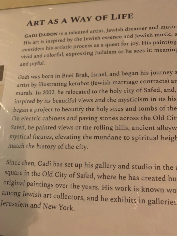 Abraham The Man And The Character A Nine Piece Puzzle By Artist Gadi Dadon NEW! - Image 4 of 4